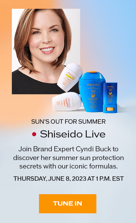 Shiseido Sun’s Out For Summer livestream liveshow
